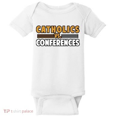Catholics Vs Conferences Baby Bodysuit