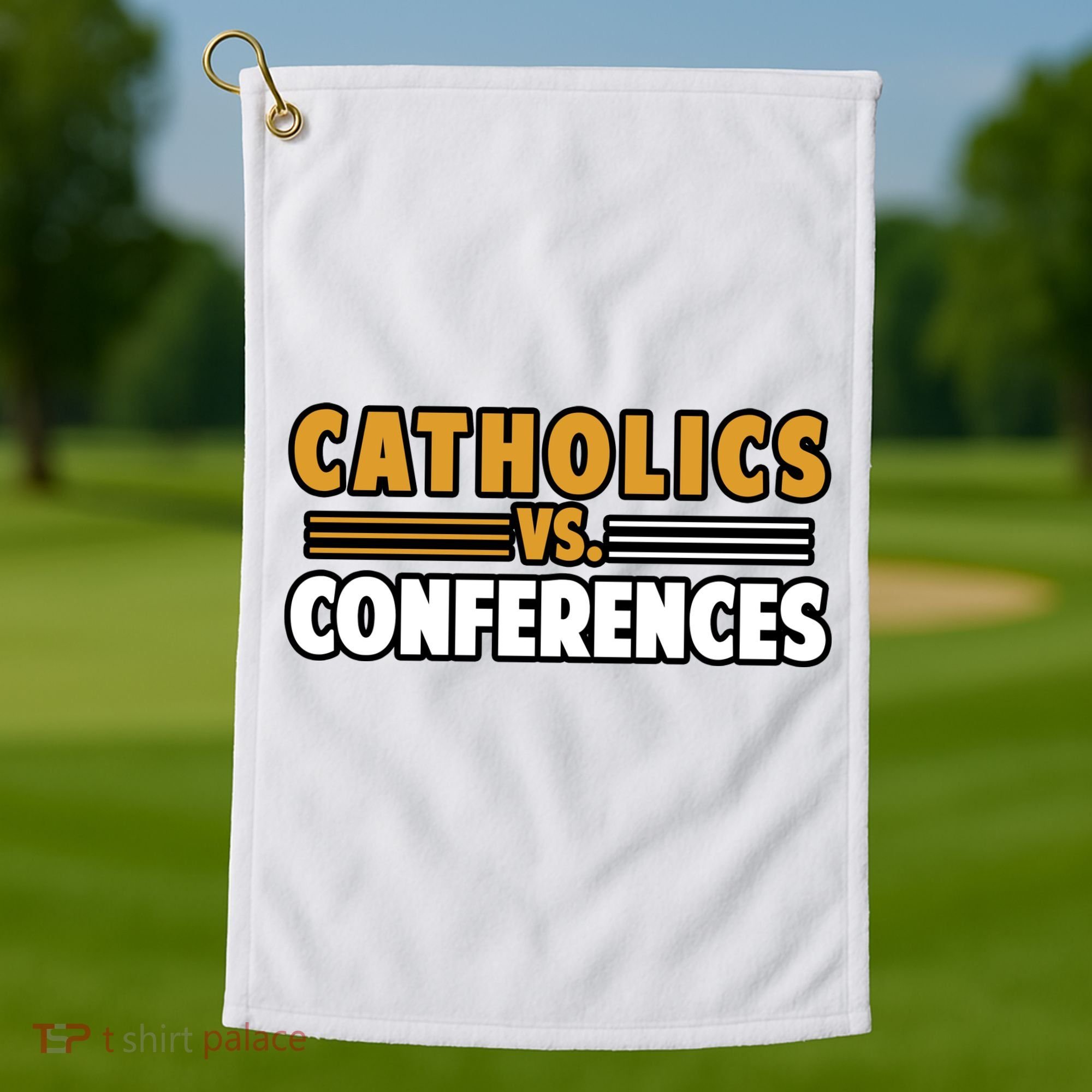Catholics Vs Conferences Golf Towel