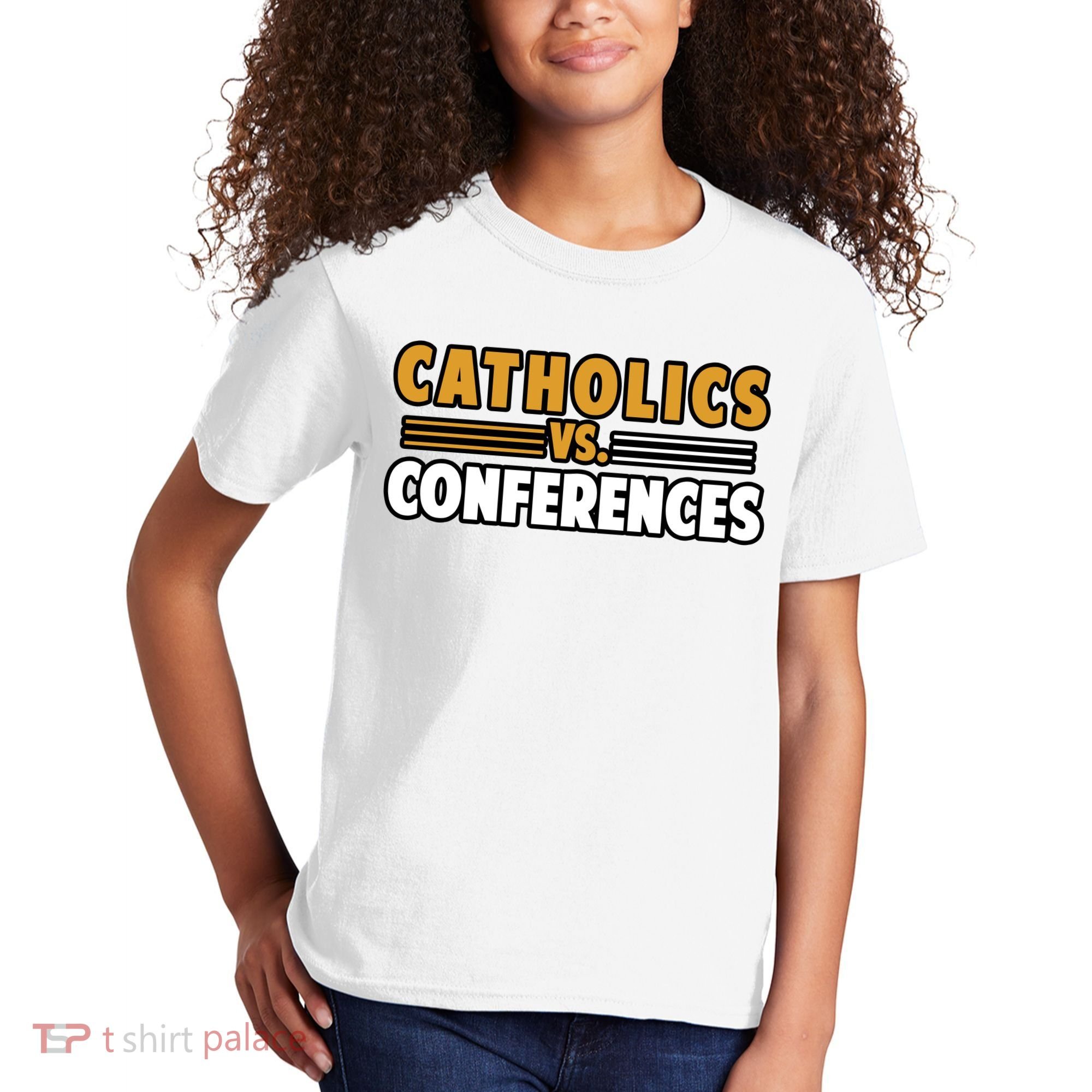 Catholics Vs Conferences Kids T-Shirt