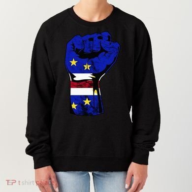 Cape Verde Cape Verdean Flag Power Handfist Cabo Pride Women's Sweatshirt