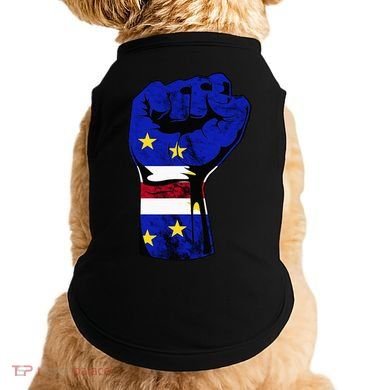 Cape Verde Cape Verdean Flag Power Handfist Cabo Pride Doggie Tank