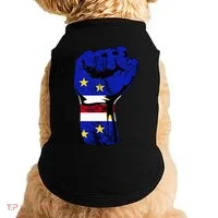 Cape Verde Cape Verdean Flag Power Handfist Cabo Pride Doggie Tank thumb 0