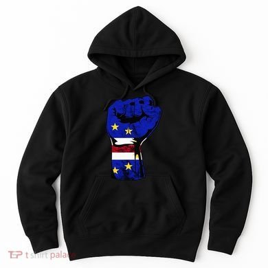 Cape Verde Cape Verdean Flag Power Handfist Cabo Pride Hoodie