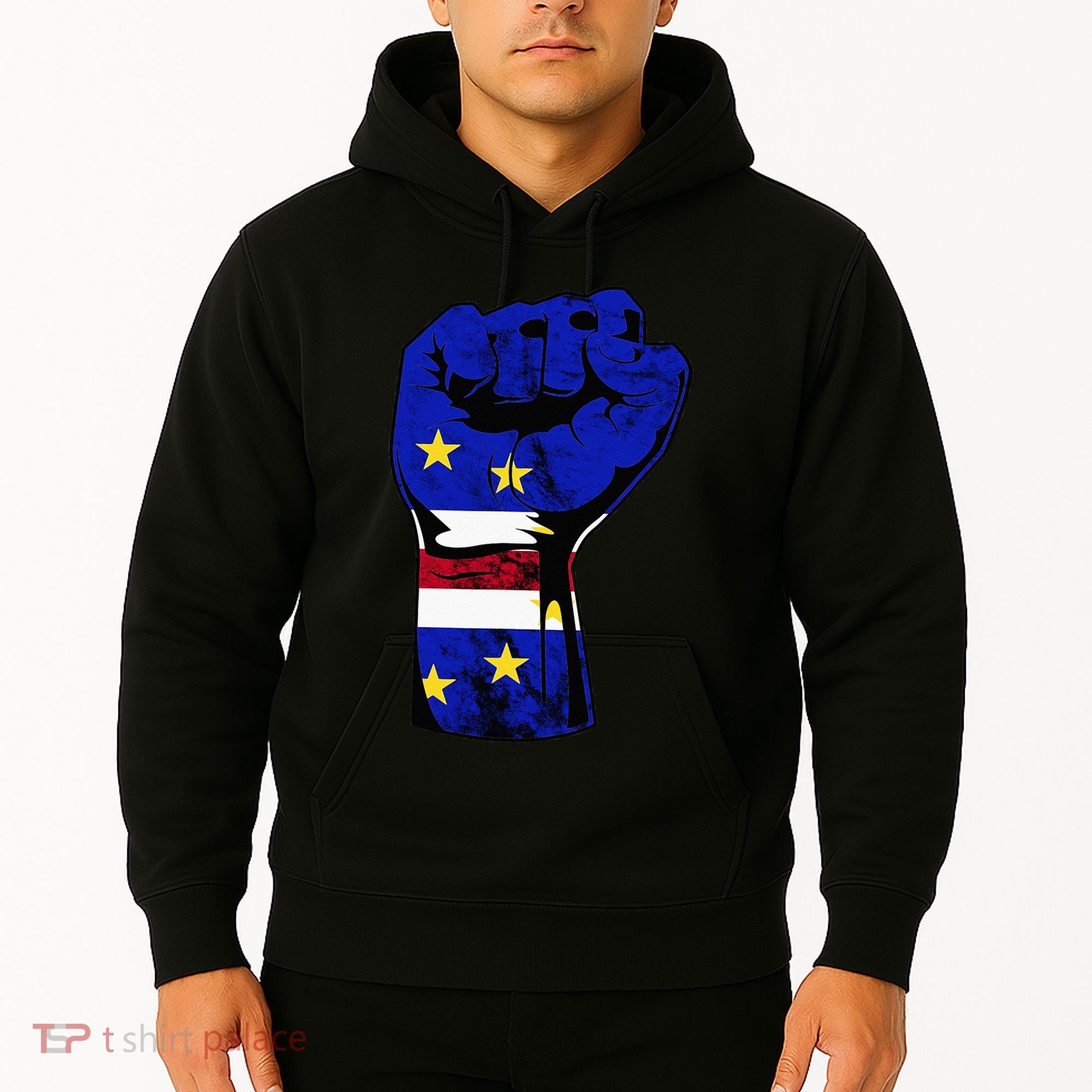 Cape Verde Cape Verdean Flag Power Handfist Cabo Pride Hoodie