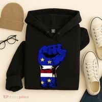 Cape Verde Cape Verdean Flag Power Handfist Cabo Pride Hoodie thumb 4