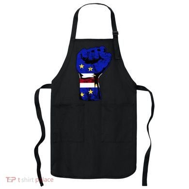 Cape Verde Cape Verdean Flag Power Handfist Cabo Pride Apron