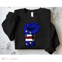 Cape Verde Cape Verdean Flag Power Handfist Cabo Pride Sweatshirt thumb 2