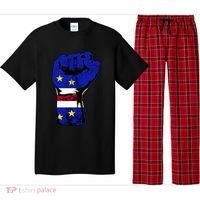 Cape Verde Cape Verdean Flag Power Handfist Cabo Pride Pajama Set thumb 0