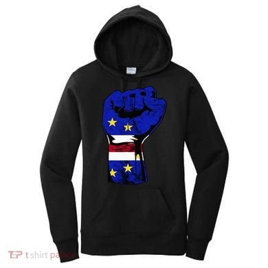 Cape Verde Cape Verdean Flag Power Handfist Cabo Pride Women's Hoodie