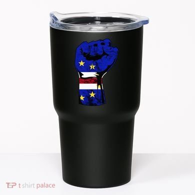 Cape Verde Cape Verdean Flag Power Handfist Cabo Pride Tumbler