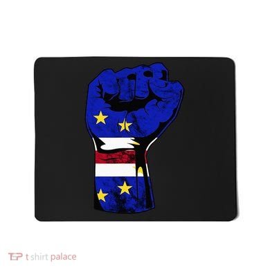 Cape Verde Cape Verdean Flag Power Handfist Cabo Pride Mousepad