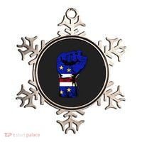 Cape Verde Cape Verdean Flag Power Handfist Cabo Pride Ornament thumb 0