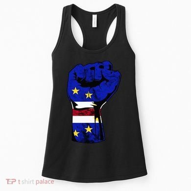 Cape Verde Cape Verdean Flag Power Handfist Cabo Pride Women's Tank Top