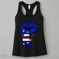 Cape Verde Cape Verdean Flag Power Handfist Cabo Pride Women's Tank Top thumb 3