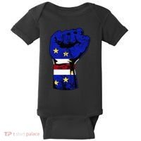 Cape Verde Cape Verdean Flag Power Handfist Cabo Pride Baby Bodysuit thumb 0