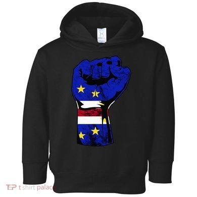 Cape Verde Cape Verdean Flag Power Handfist Cabo Pride Toddler Hoodie