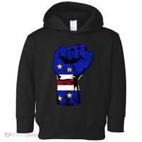 Cape Verde Cape Verdean Flag Power Handfist Cabo Pride Toddler Hoodie thumb 0