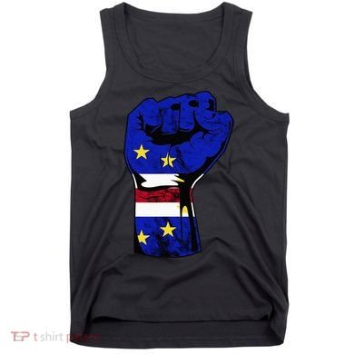 Cape Verde Cape Verdean Flag Power Handfist Cabo Pride Tank Top