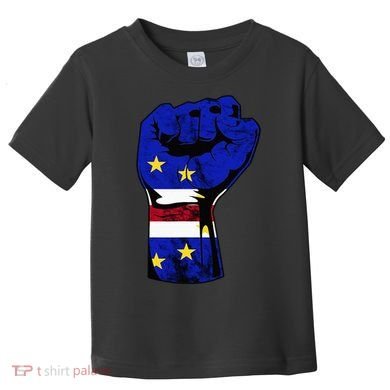Cape Verde Cape Verdean Flag Power Handfist Cabo Pride Toddler T-Shirt
