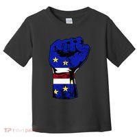 Cape Verde Cape Verdean Flag Power Handfist Cabo Pride Toddler T-Shirt thumb 0