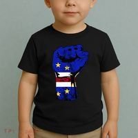 Cape Verde Cape Verdean Flag Power Handfist Cabo Pride Toddler T-Shirt thumb 2