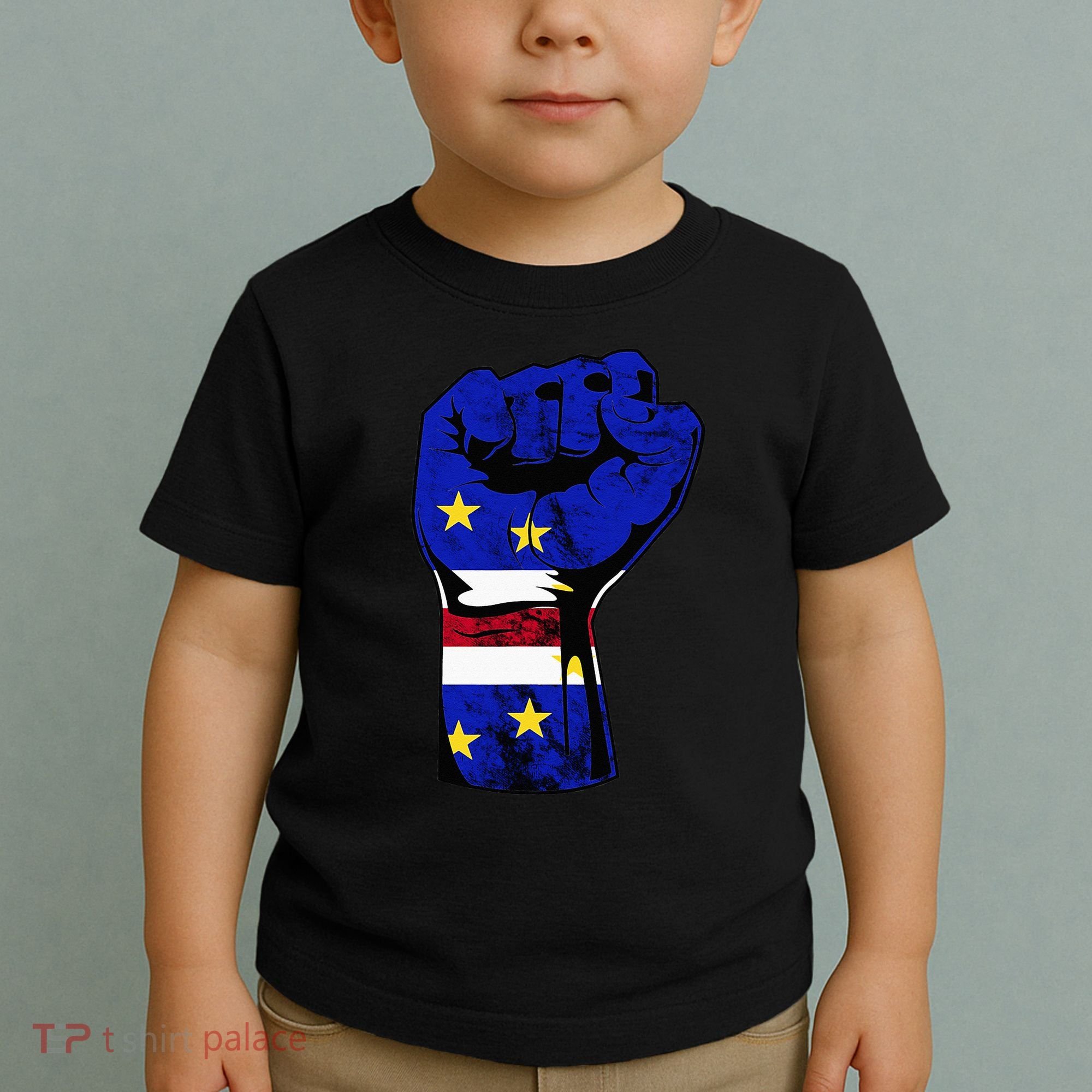 Cape Verde Cape Verdean Flag Power Handfist Cabo Pride Toddler T-Shirt