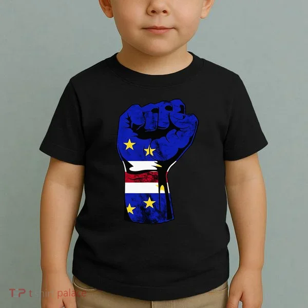 Cape Verde Cape Verdean Flag Power Handfist Cabo Pride Toddler T-Shirt