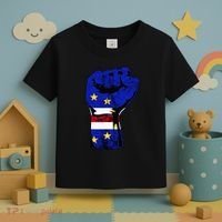 Cape Verde Cape Verdean Flag Power Handfist Cabo Pride Toddler T-Shirt thumb 3