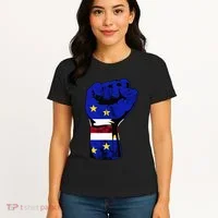 Cape Verde Cape Verdean Flag Power Handfist Cabo Pride Women's T-Shirt thumb 4