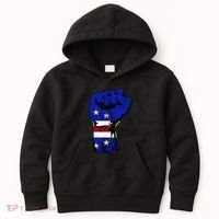 Cape Verde Cape Verdean Flag Power Handfist Cabo Pride Kids Hoodie thumb 0
