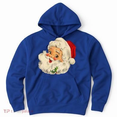 Cool Vintage Christmas Santa Claus Face Gift Hoodie