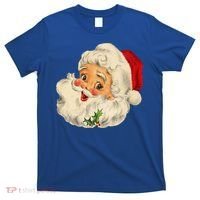 Cool Vintage Christmas Santa Claus Face Gift T-Shirt thumb 0