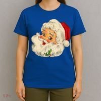 Cool Vintage Christmas Santa Claus Face Gift T-Shirt thumb 4