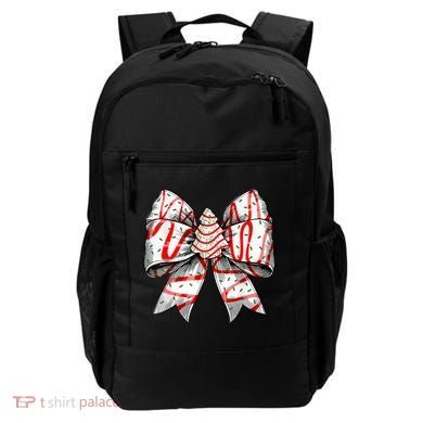 Christmas Vibes Coquette Bow Christmas Tree Cake Gift Backpack