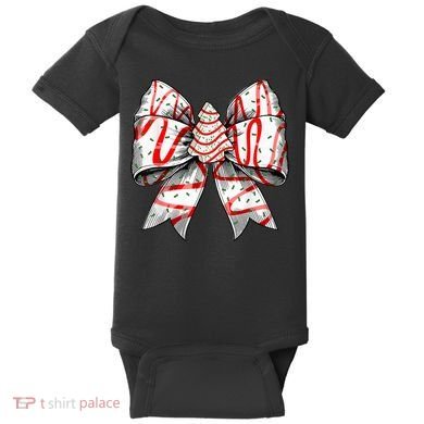 Christmas Vibes Coquette Bow Christmas Tree Cake Gift Baby Bodysuit