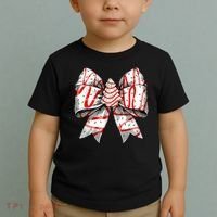 Christmas Vibes Coquette Bow Christmas Tree Cake Gift Toddler T-Shirt thumb 2