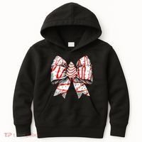 Christmas Vibes Coquette Bow Christmas Tree Cake Gift Kids Hoodie thumb 0