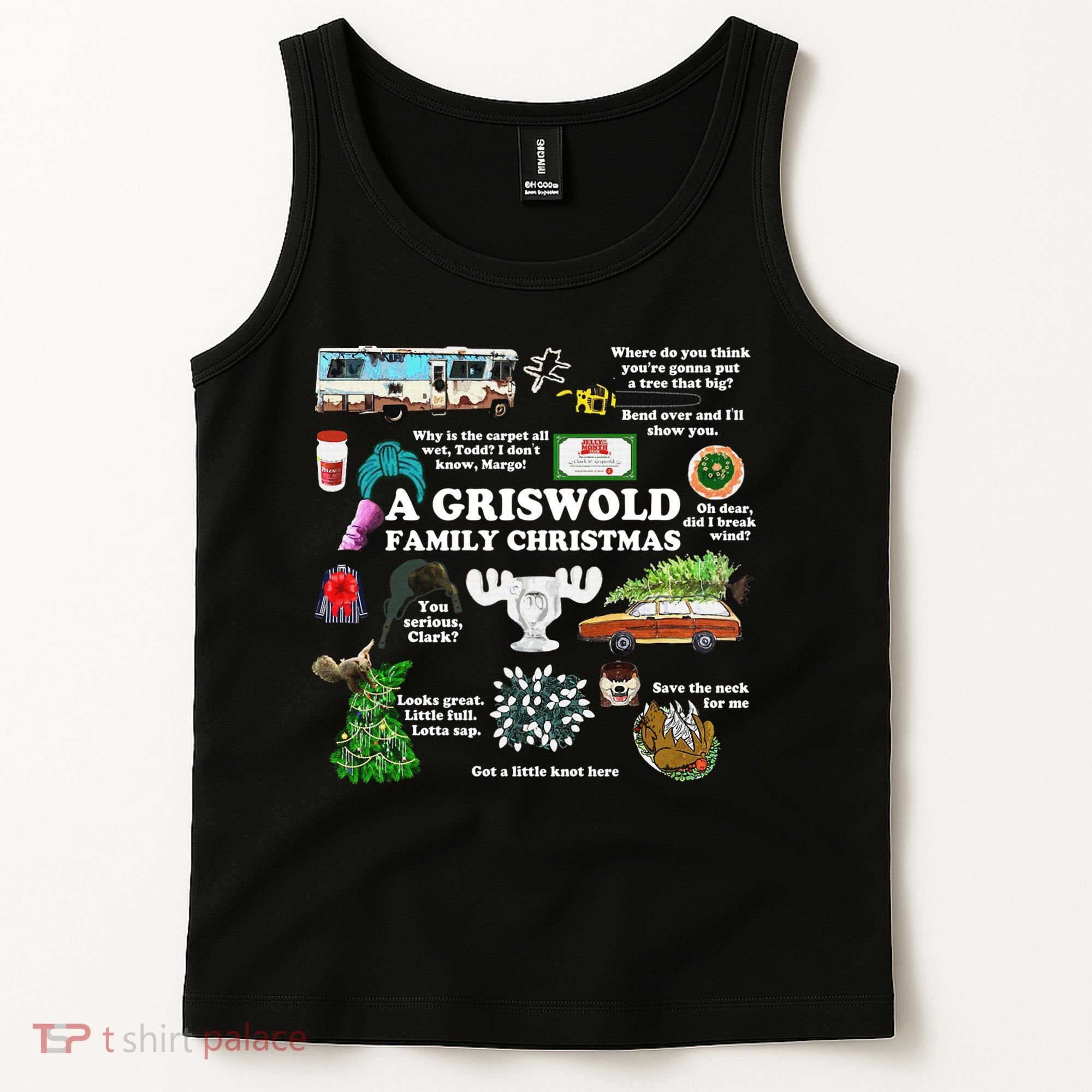 Christmas Vacation Collage Premium Scoop Christmas Family Christmas Classic Tank Top