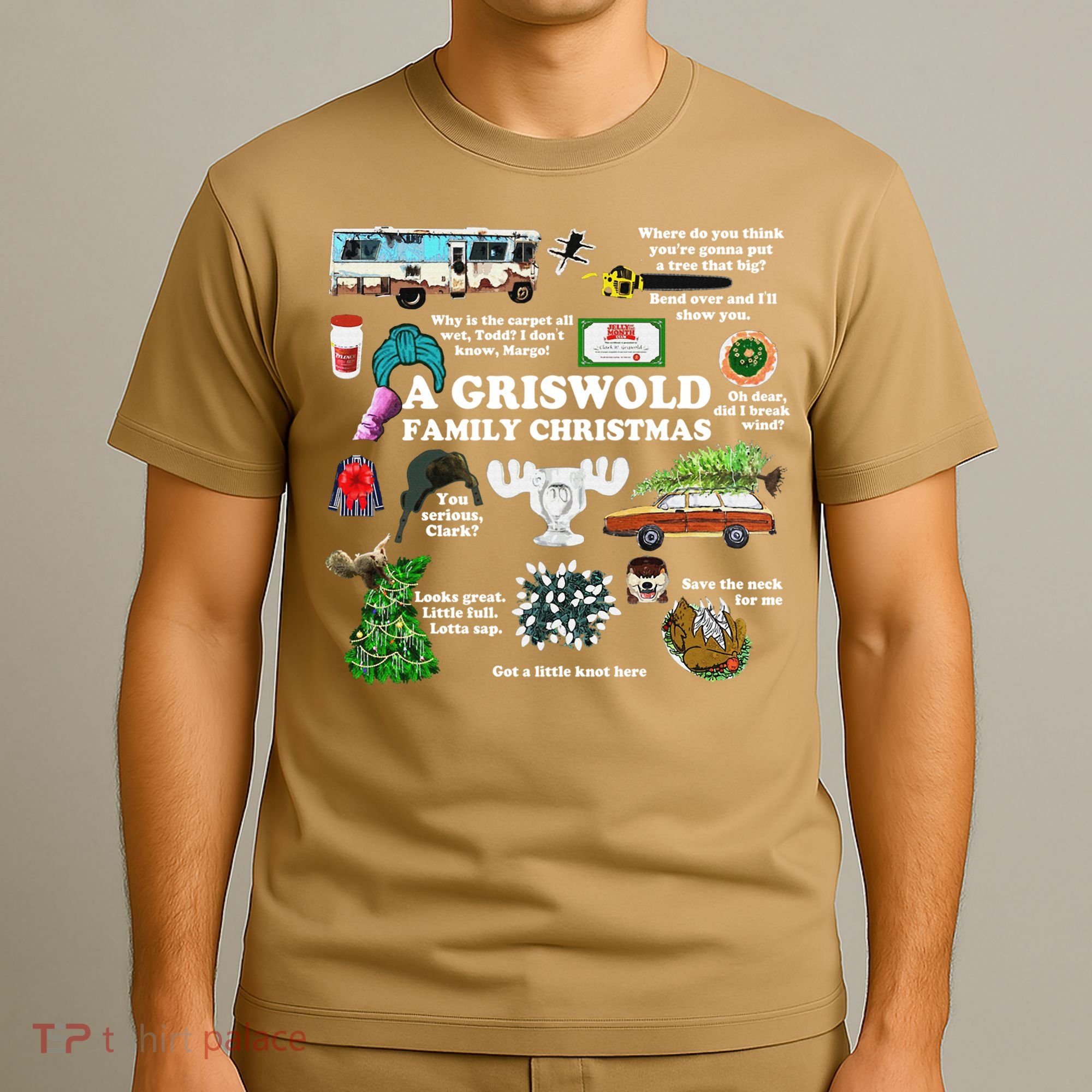 Christmas Vacation Collage Premium Scoop Christmas Family Christmas Classic T-Shirt