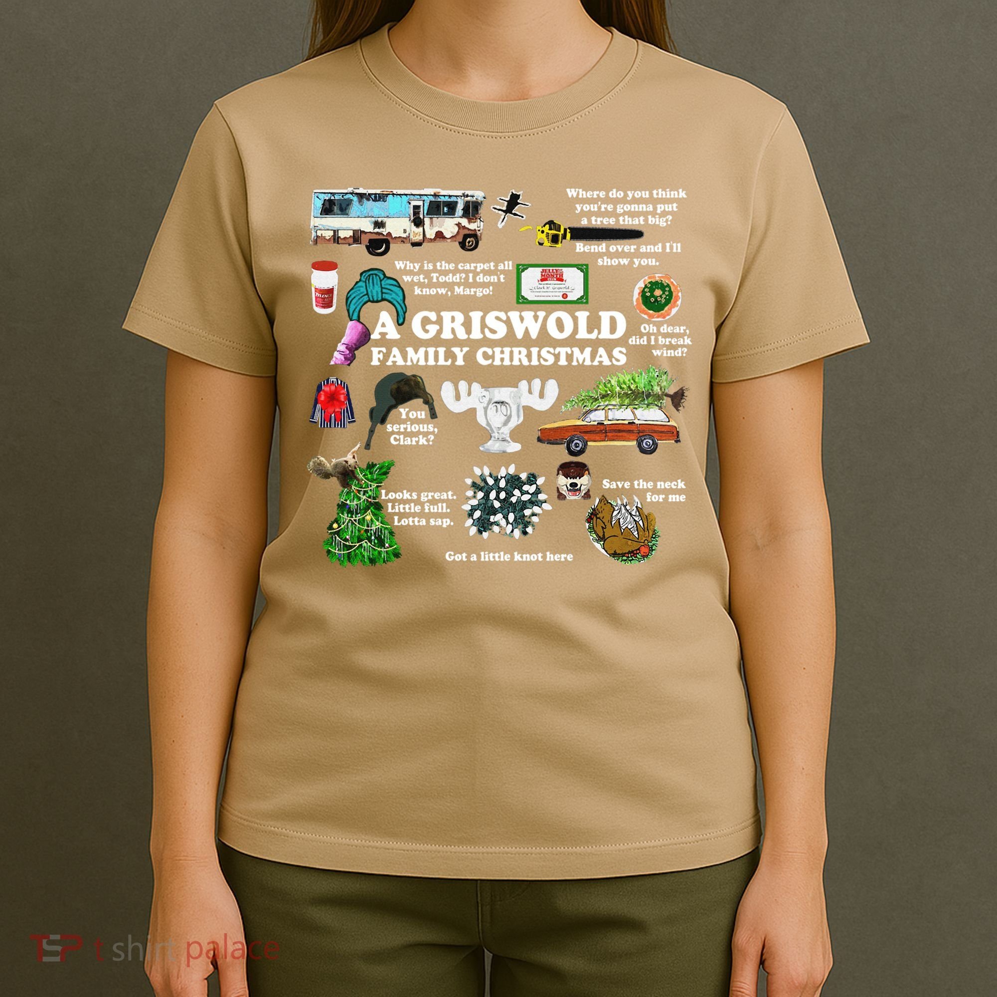 Christmas Vacation Collage Premium Scoop Christmas Family Christmas Classic T-Shirt