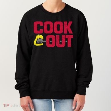 Cookout Vintage Chalk Texture Red Gray Women's Sweatshirt
