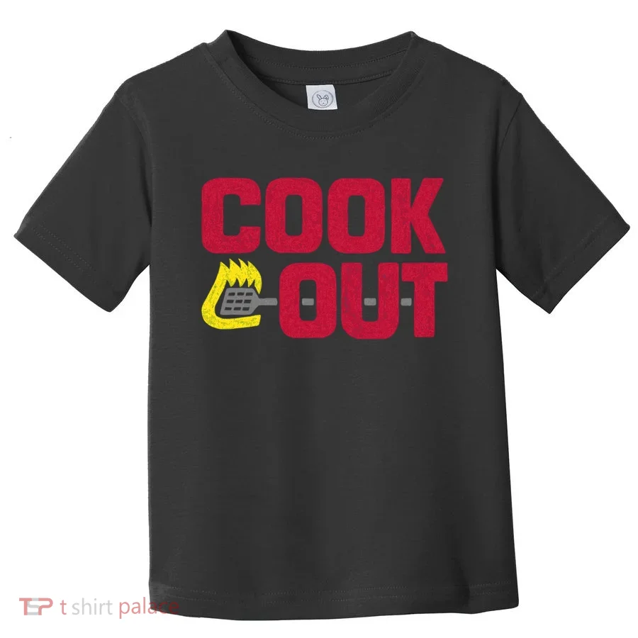 Cookout Vintage Chalk Texture Red Gray Toddler T-Shirt