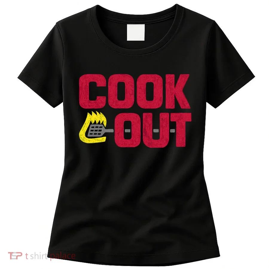 Cookout Vintage Chalk Texture Red Gray Women's T-Shirt