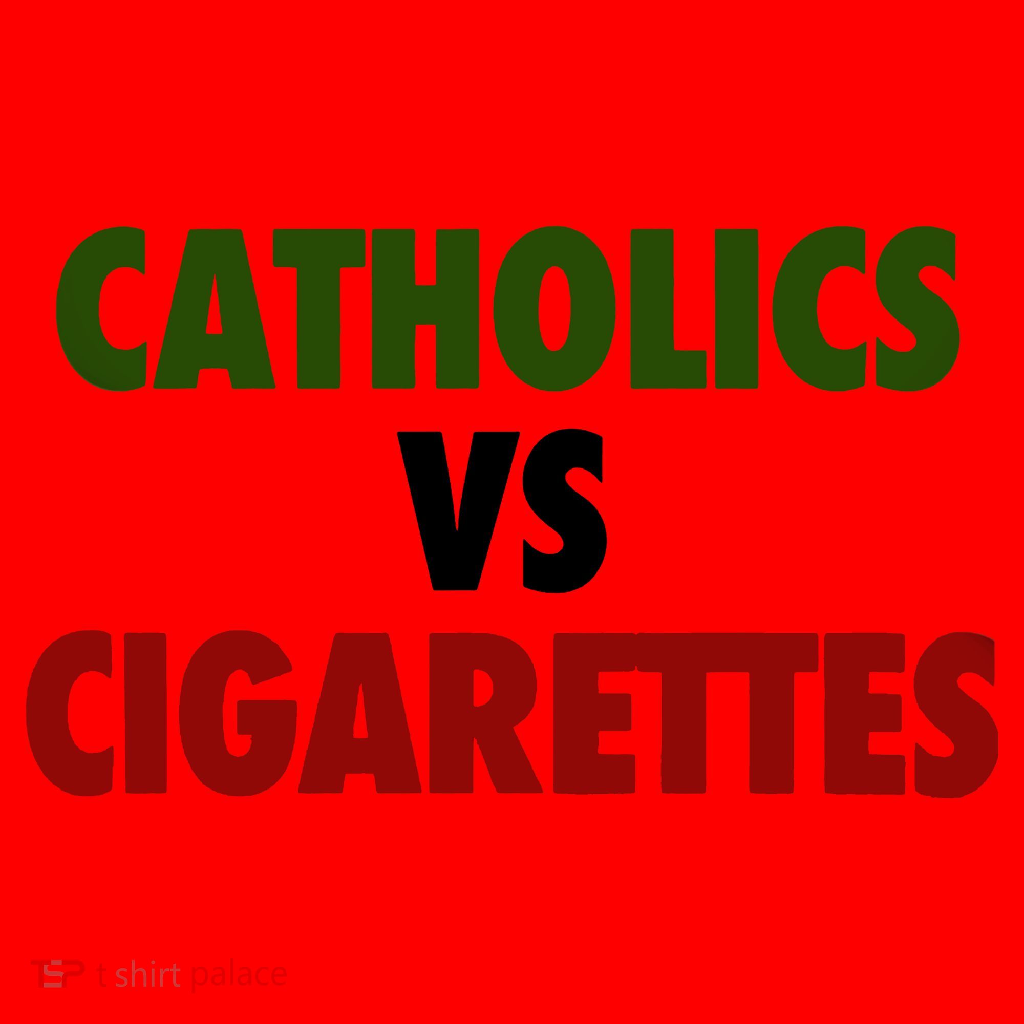 Catholics Vs Cigarettes Santa Hat