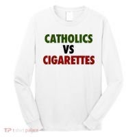 Catholics Vs Cigarettes Long Sleeve Shirt thumb 0