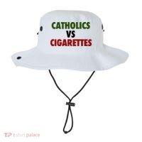Catholics Vs Cigarettes Bucket Hat thumb 0