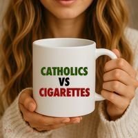 Catholics Vs Cigarettes Coffee Mug thumb 3