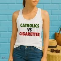 Catholics Vs Cigarettes Women's Tank Top thumb 2
