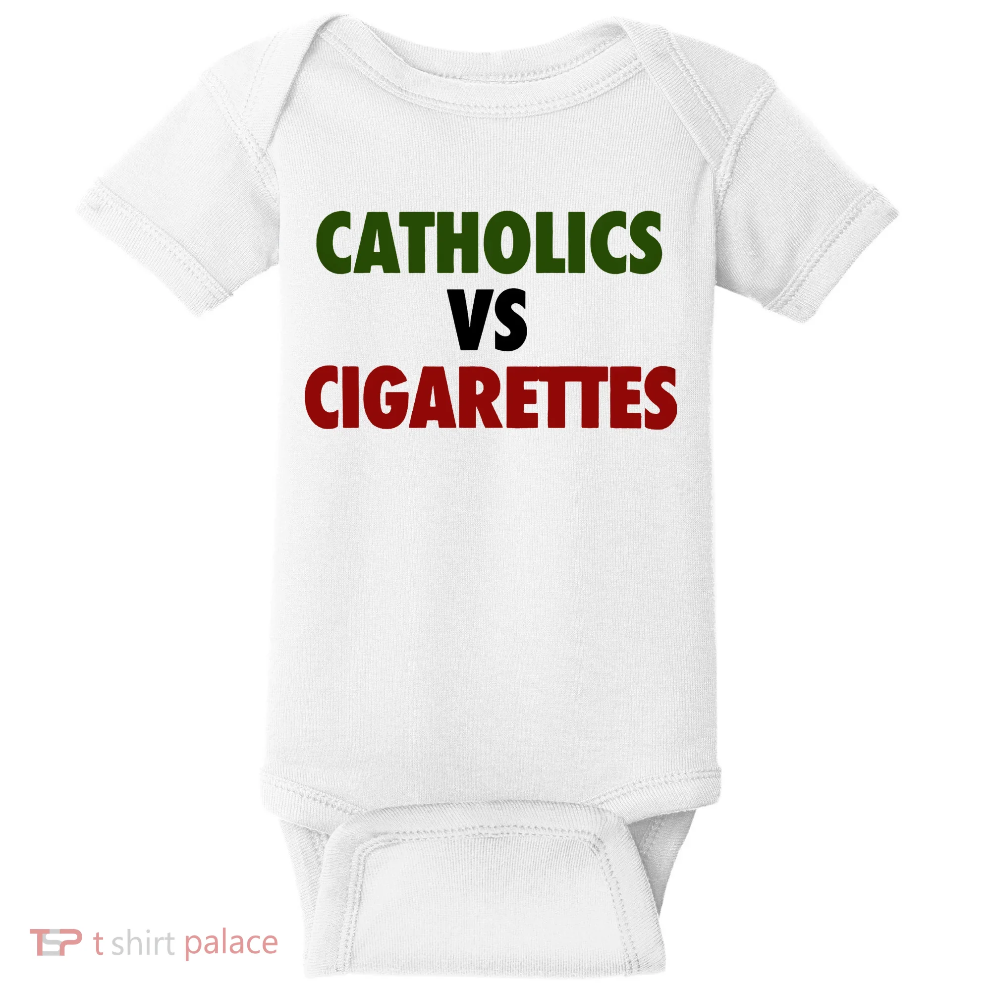 Catholics Vs Cigarettes Baby Bodysuit