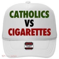 Catholics Vs Cigarettes Hat thumb 0